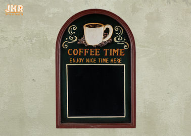 장식적인 나무로 되는 짜맞춰진 벽 커튼 칠판 커피 시간 벽 표시
