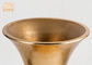 광택 있는 금 섬유유리 장식적인 재배자 트럼펫 모양