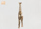 서 있는 금박 Polyresin 동물성 작은 조상 얼룩말 조각품 테이블 동상 장식